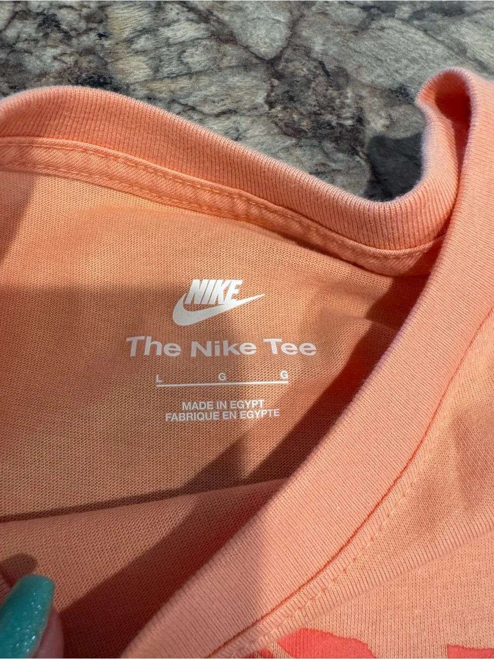 Nike 'Just Do It' Coral T-Shirt